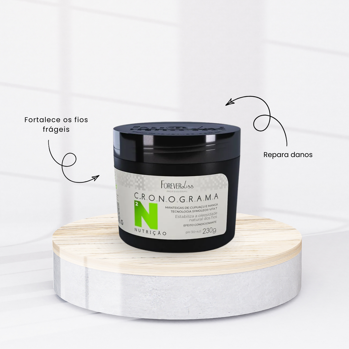 Kit Forever Liss Cronograma Nutricao 2 Máscara 230 g