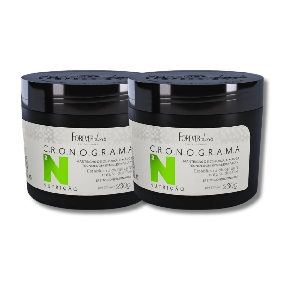 Kit Forever Liss Cronograma Nutricao 2 Máscara 230 g