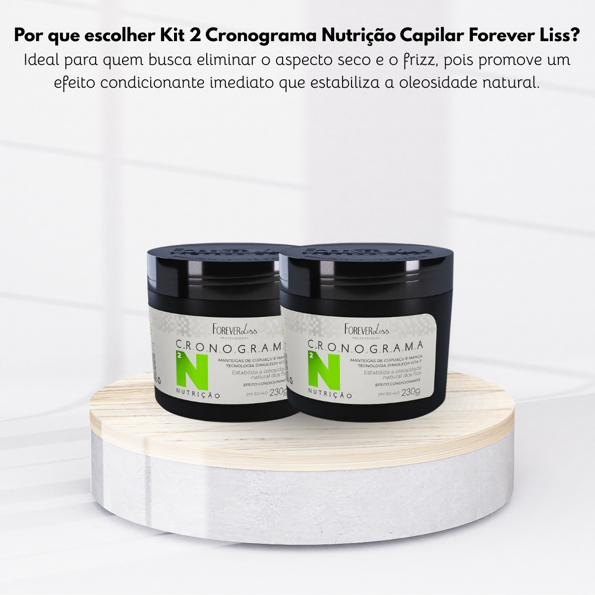 Kit Forever Liss Cronograma Nutricao 2 Máscara 230 g