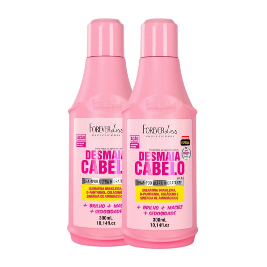 Kit Forever Liss Desmaia Cabelo 2 Shampoo 300 ml