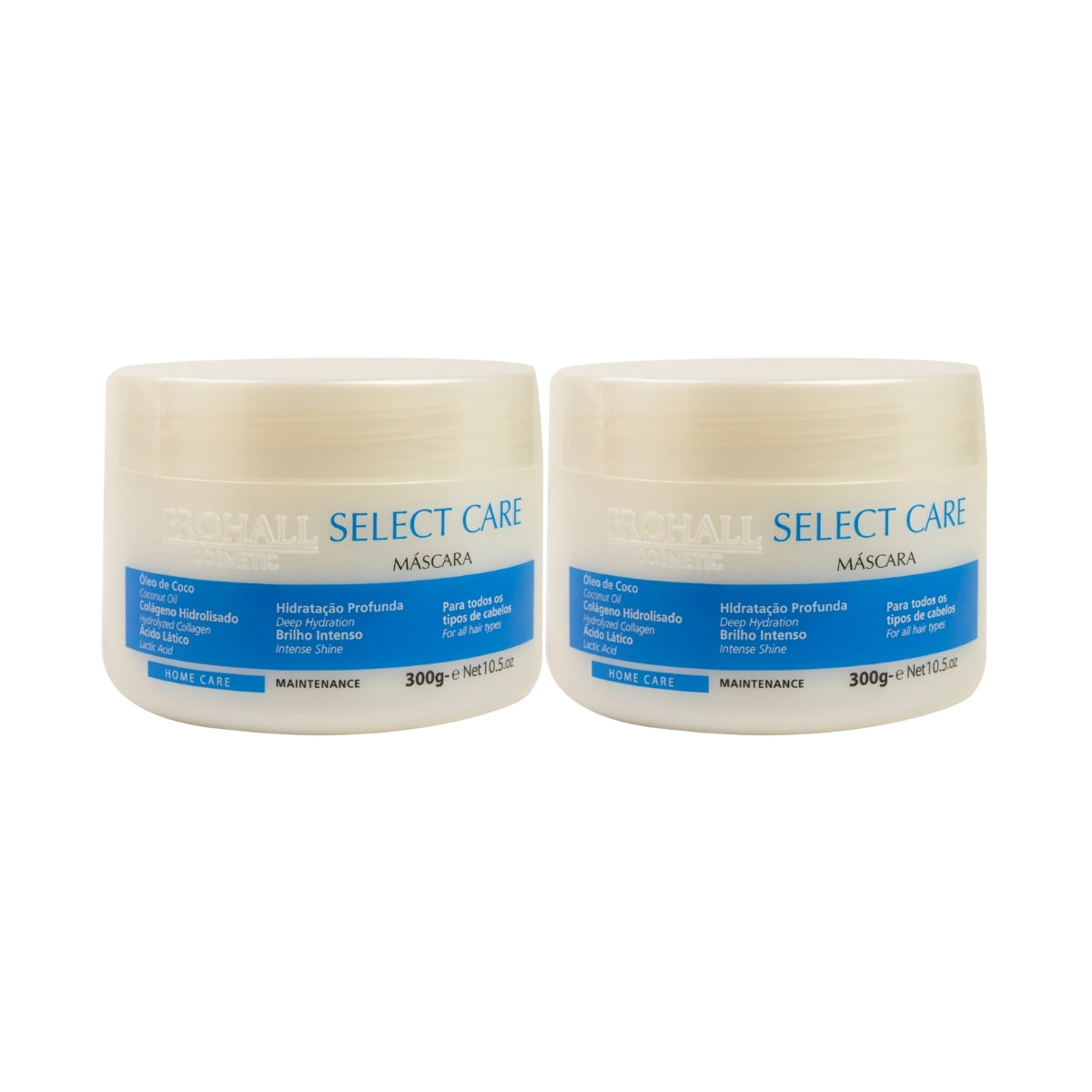Kit Prohall Cosmetic Select Care Hidratação 2 Máscara 300 g
