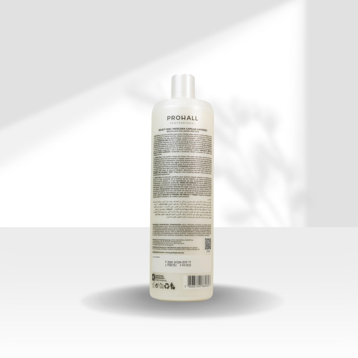 Kit Prohall Select One Antifrizz 3 Máscara Capilar 1 Litro