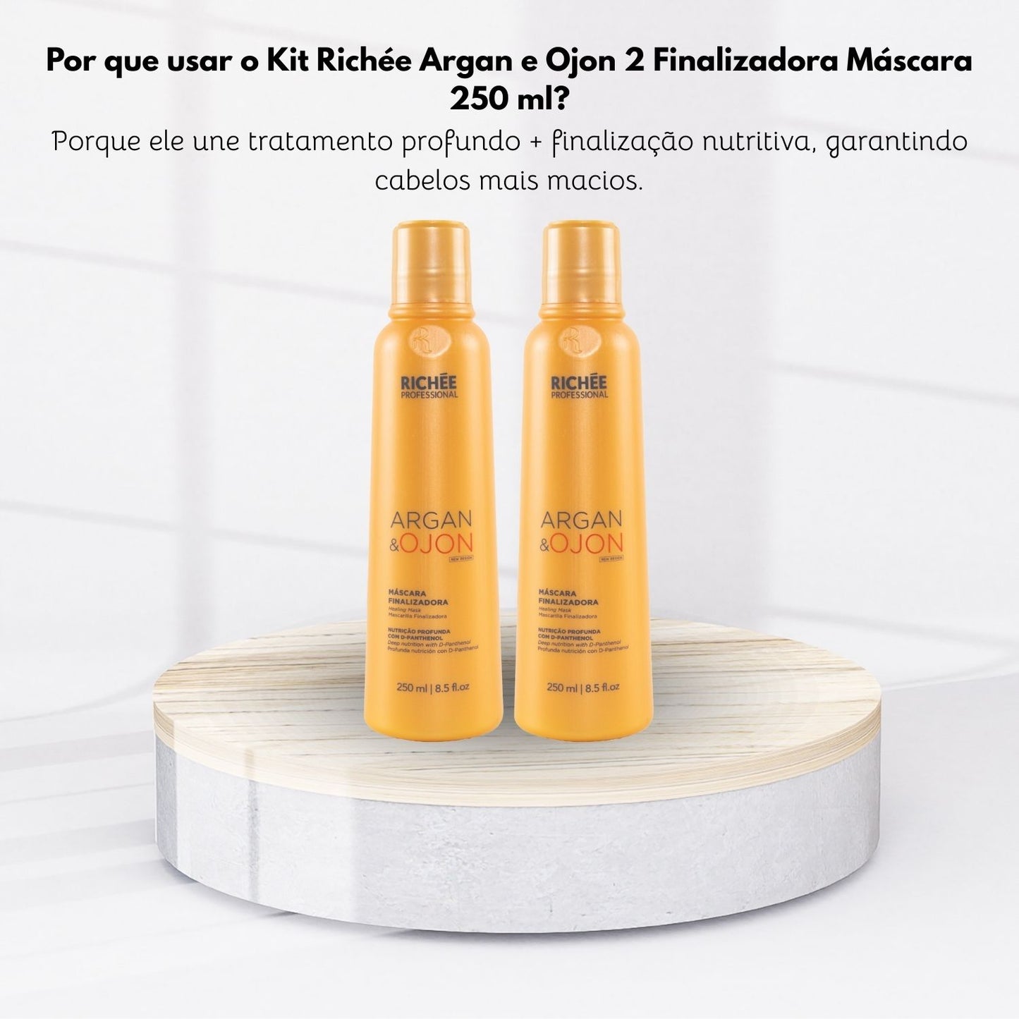 Kit Richée Argan e Ojon 2 Finalizadora Máscara 250 ml
