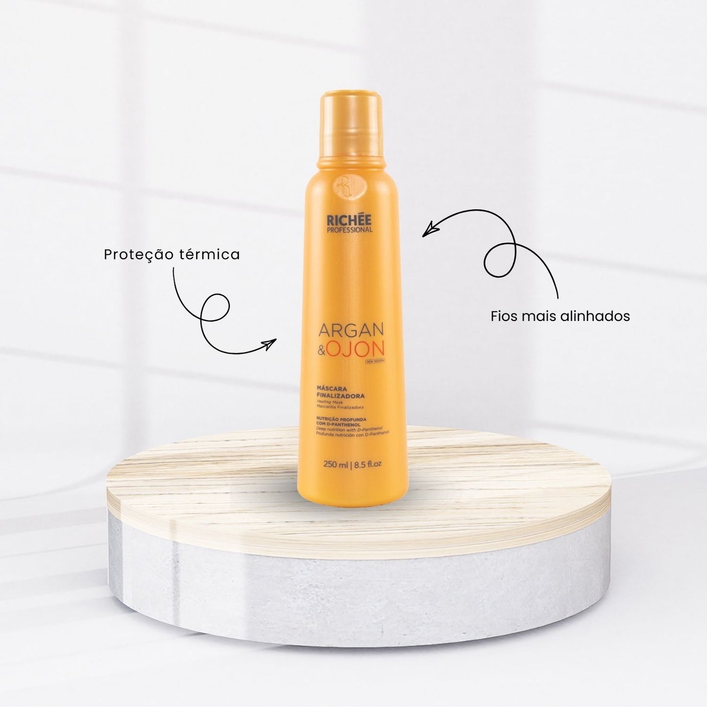 Kit Richée Argan e Ojon 3 Finalizadora Máscara 250 ml
