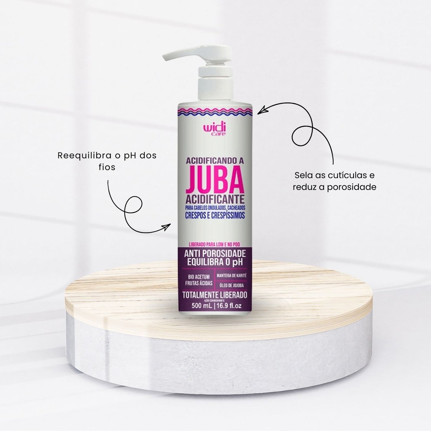 Kit Widi Care Acidificando A Juba 2 Acidificante 500 ml