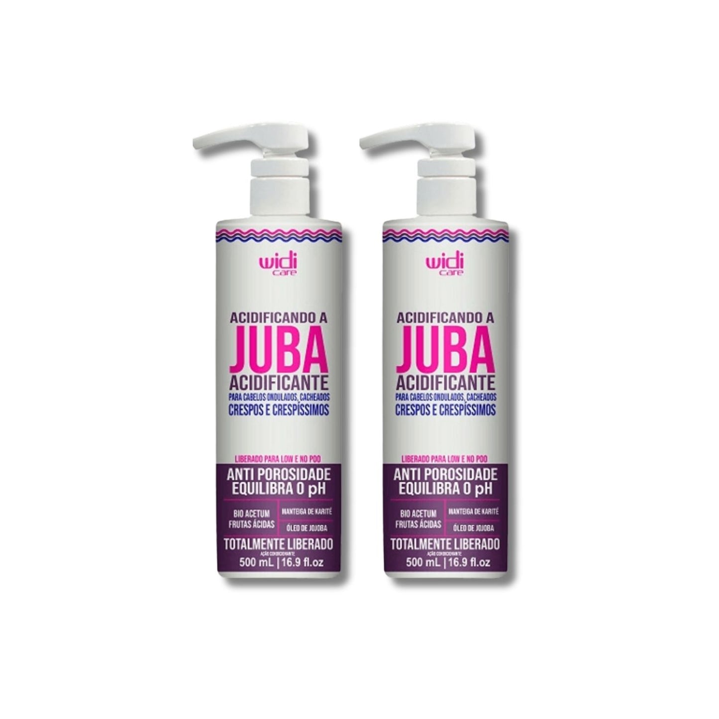 Kit Widi Care Acidificando A Juba 2 Acidificante 500 ml
