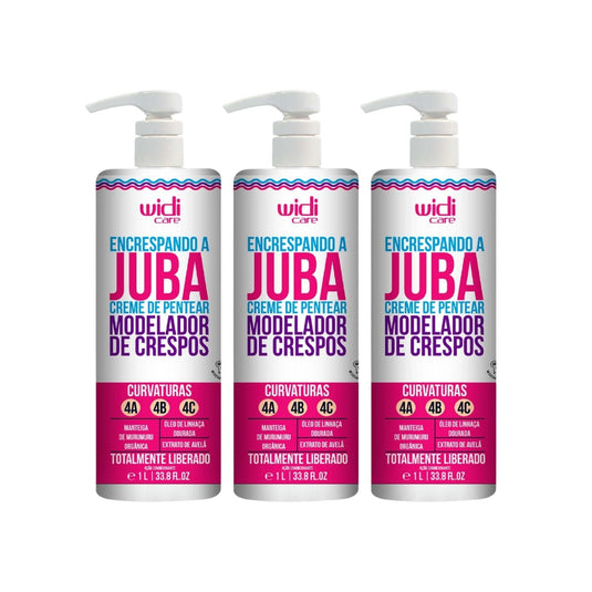 Kit Widi Care Encrespando a Juba 3 Creme de Pentear 1 Litro