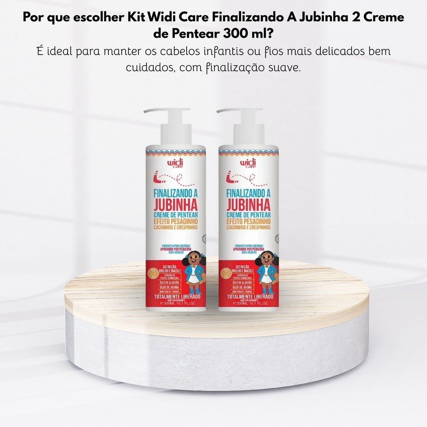 Kit Widi Care Finalizando A Jubinha 2 Creme de Pentear 300 ml