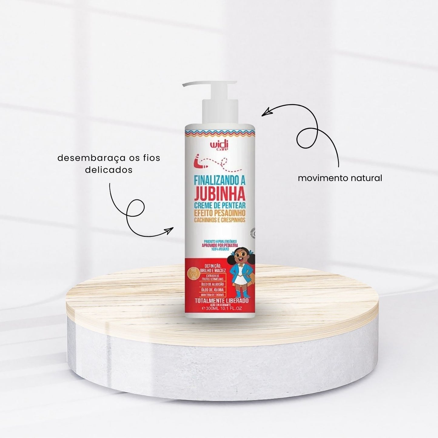 Kit Widi Care Finalizando A Jubinha Leve 3 Creme de Pentear 300 ml