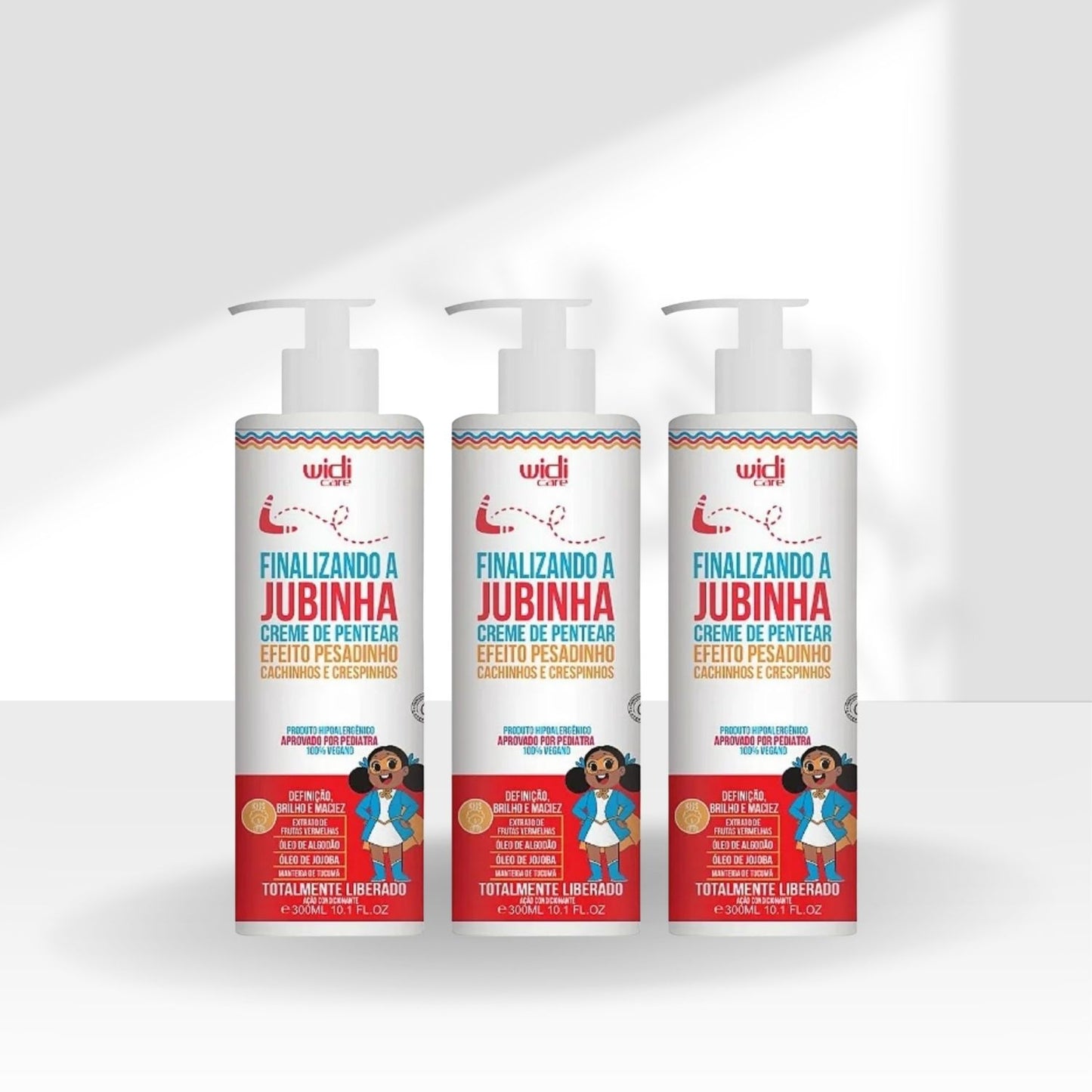 Kit Widi Care Finalizando A Jubinha Leve 3 Creme de Pentear 300 ml