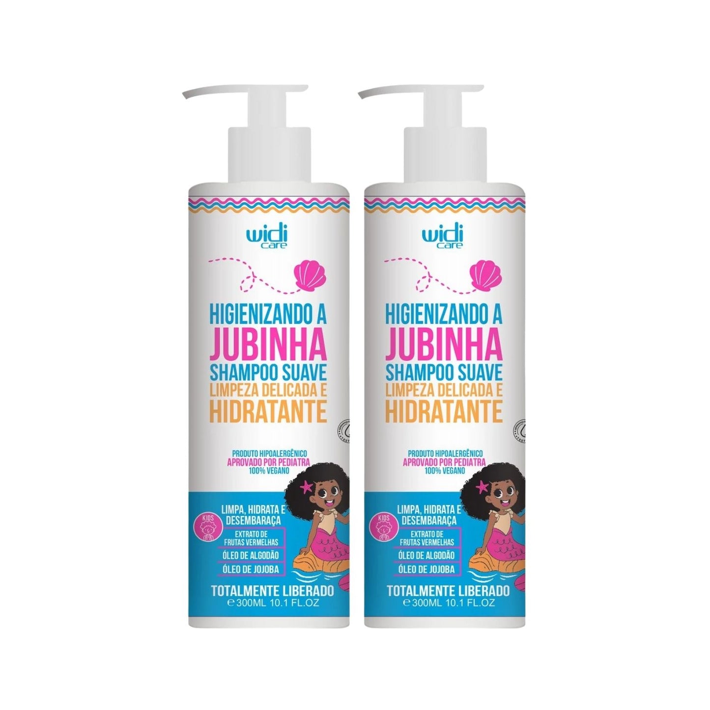 Kit Widi Care Higienizando A Jubinha 2 Shampoo Suave 300 ml