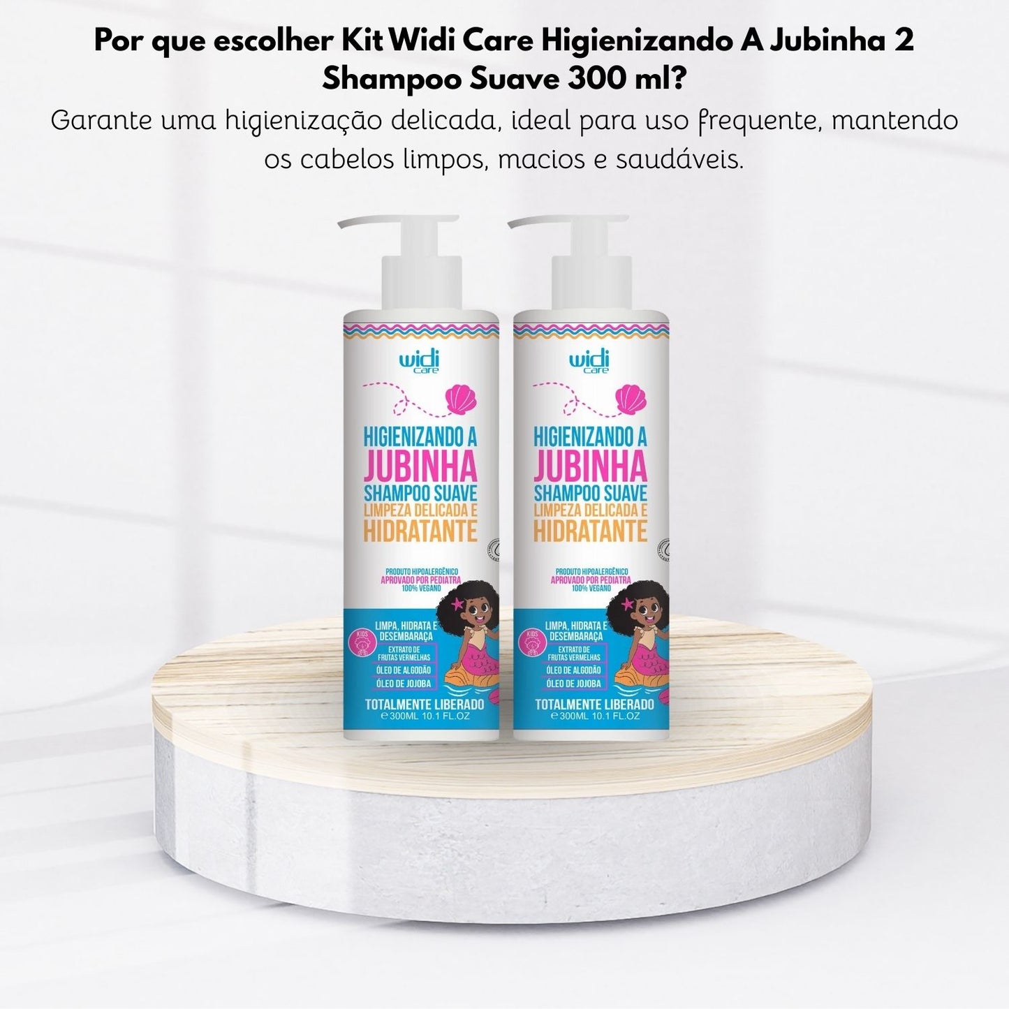 Kit Widi Care Higienizando A Jubinha 2 Shampoo Suave 300 ml