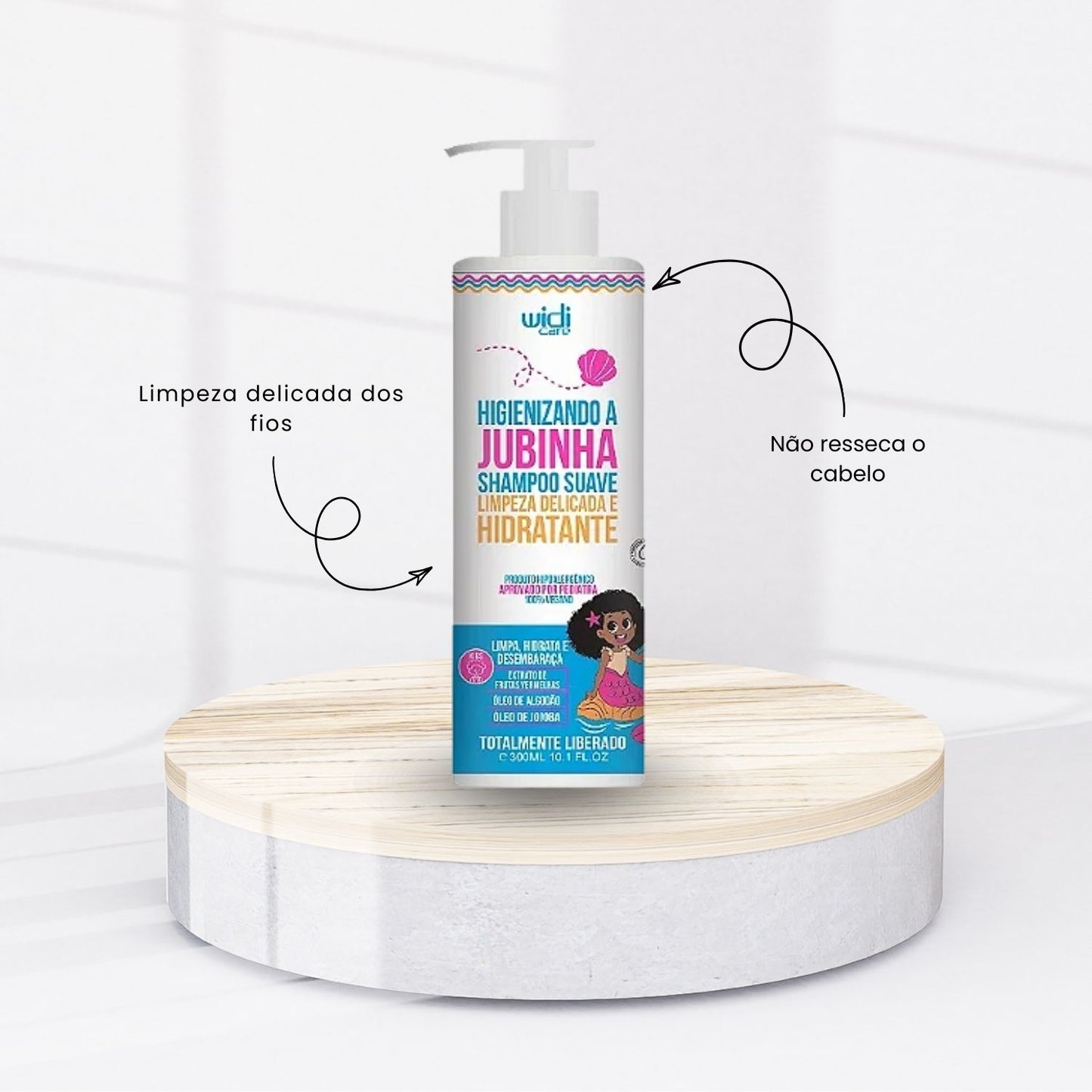 Kit Widi Care Higienizando A Jubinha 3 Shampoo Suave 300 ml