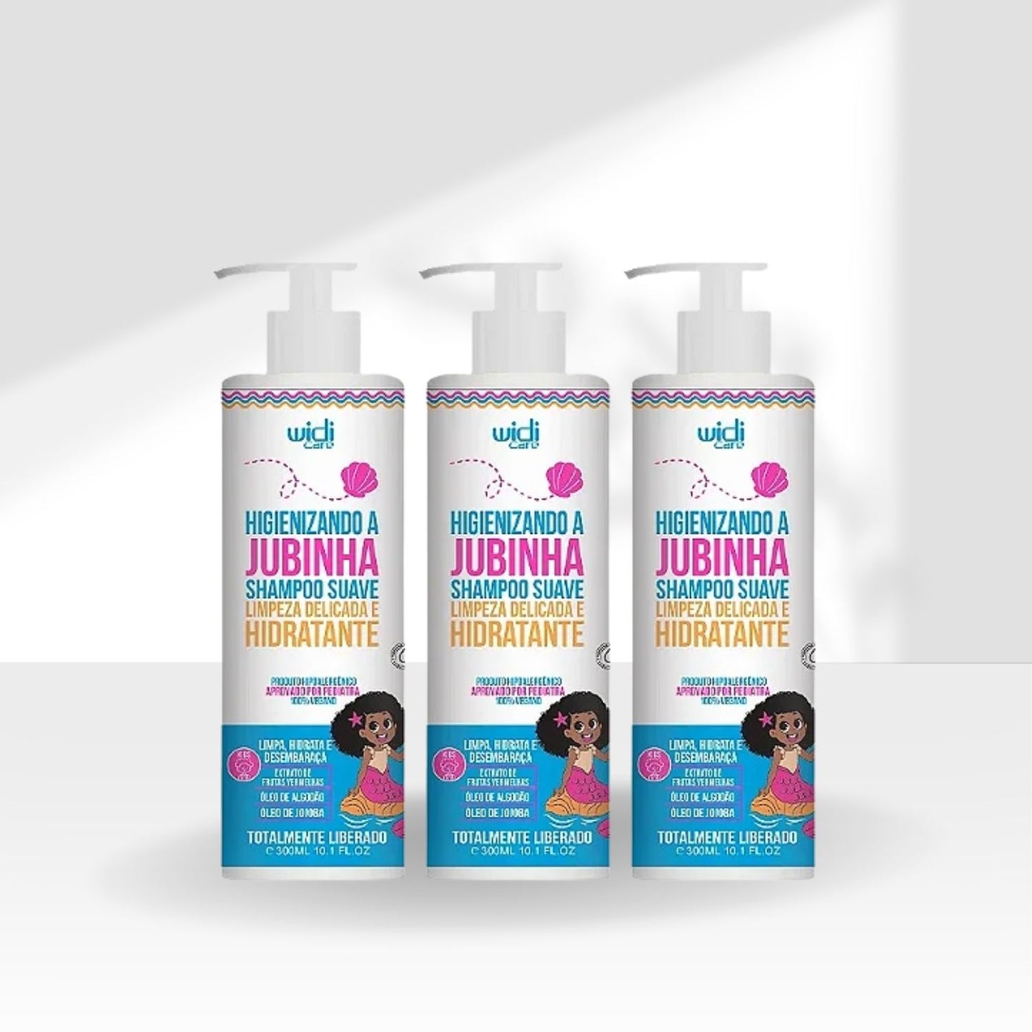 Kit Widi Care Higienizando A Jubinha 3 Shampoo Suave 300 ml