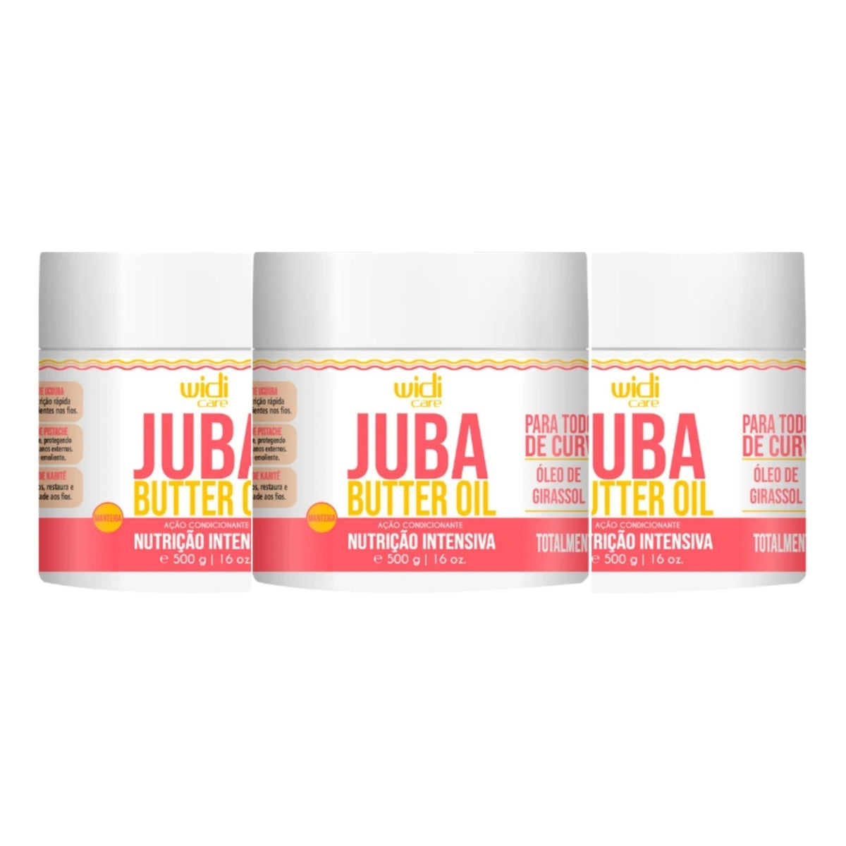 Kit Widi Care Juba Butter Oil Manteiga 3 Condicionante 500 g