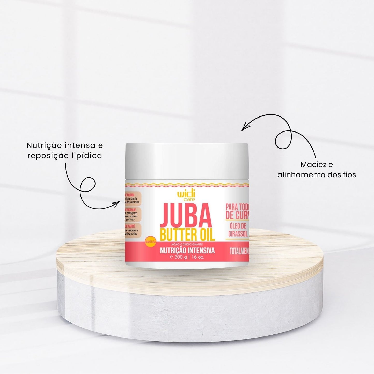 Kit Widi Care Juba Butter Oil Manteiga 3 Condicionante 500 g