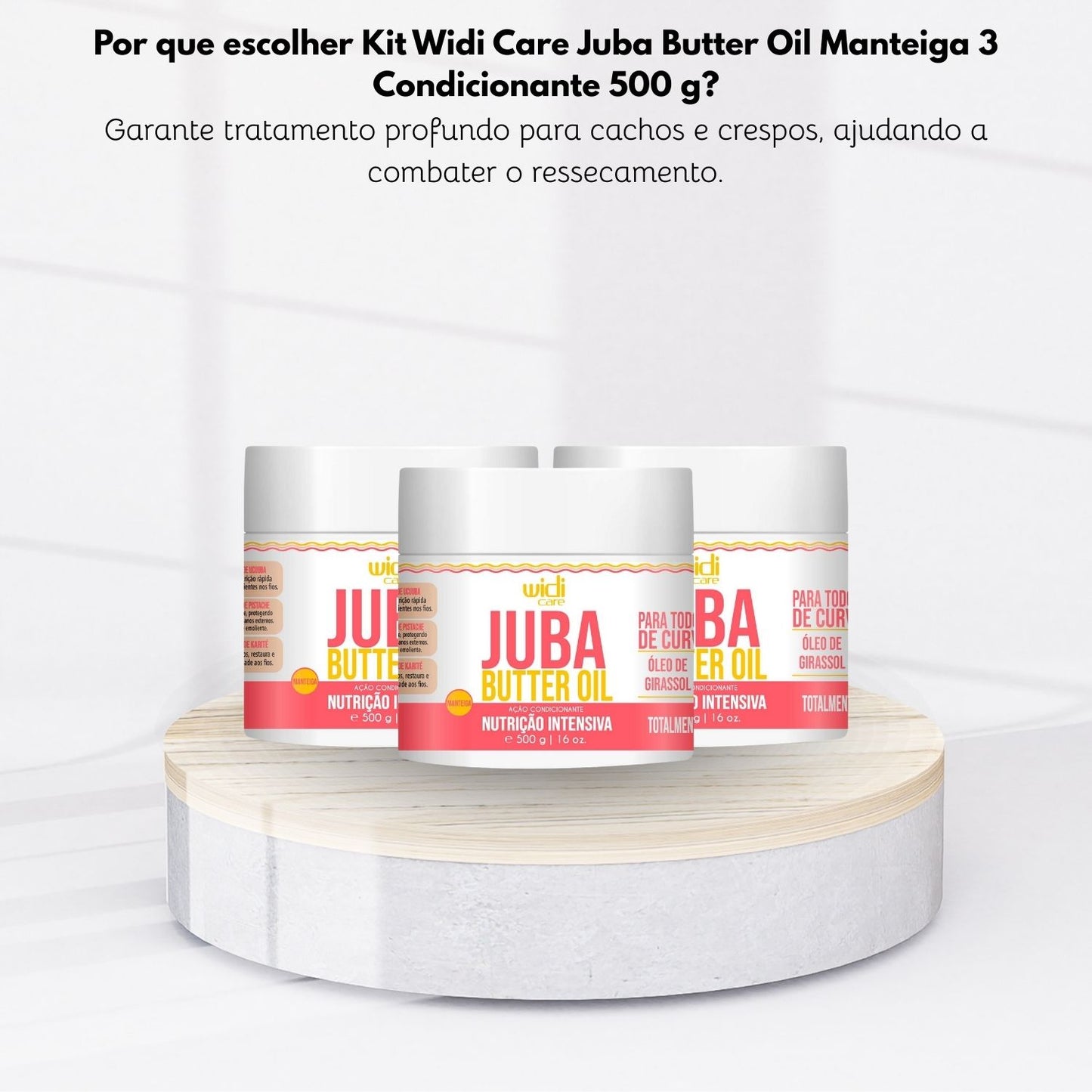 Kit Widi Care Juba Butter Oil Manteiga 3 Condicionante 500 g
