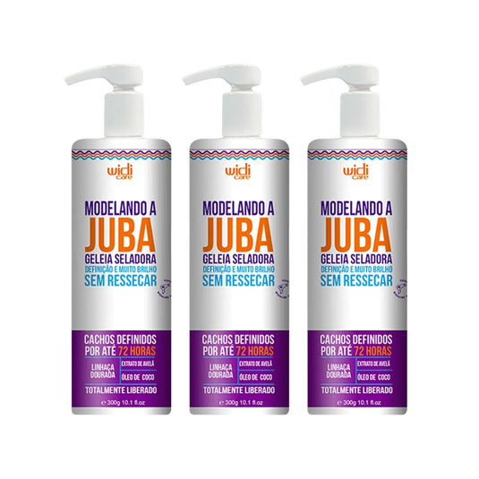 Kit Widi Care Modelando A Juba 3 Geleia Seladora 300 g