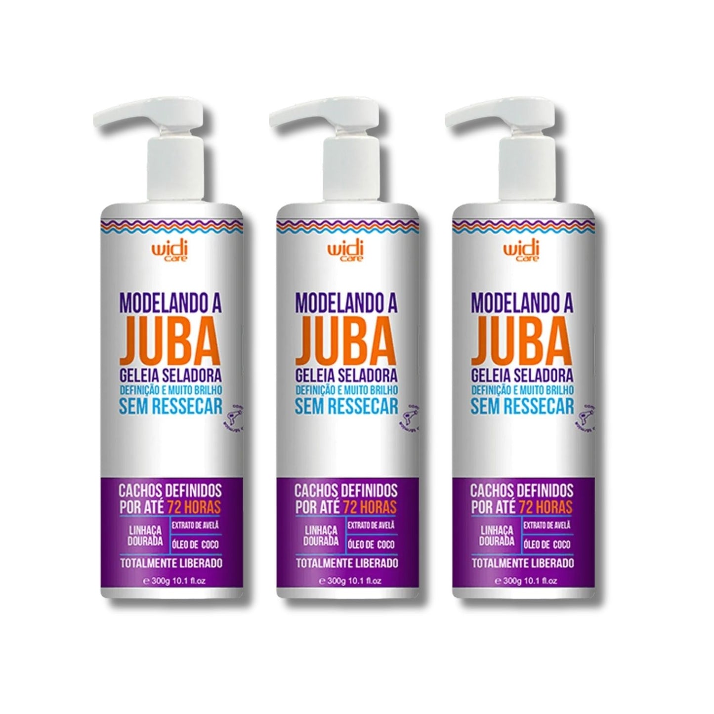 Kit Widi Care Modelando A Juba 3 Geleia Seladora 300 g