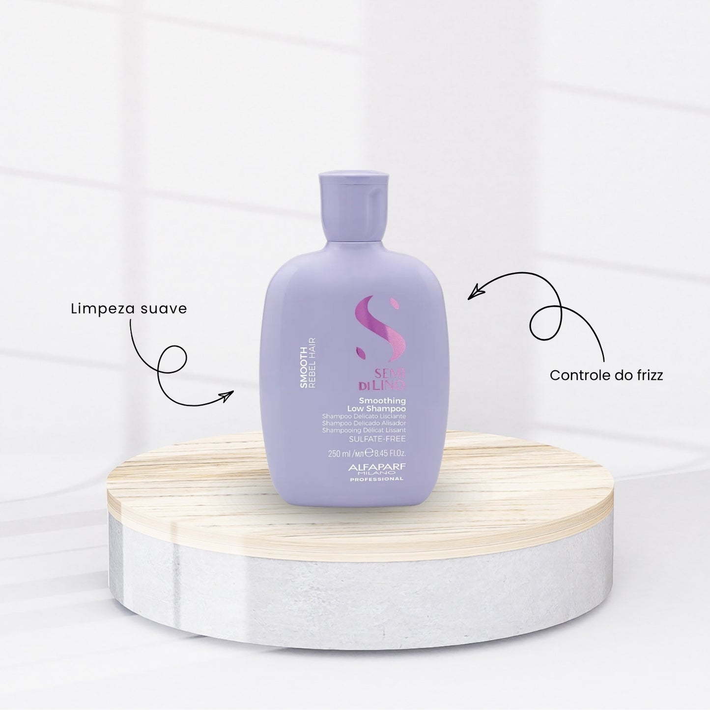 Kit Alfaparf Semi Di Lino Smoothing Rebel Hair Completo Pequeno