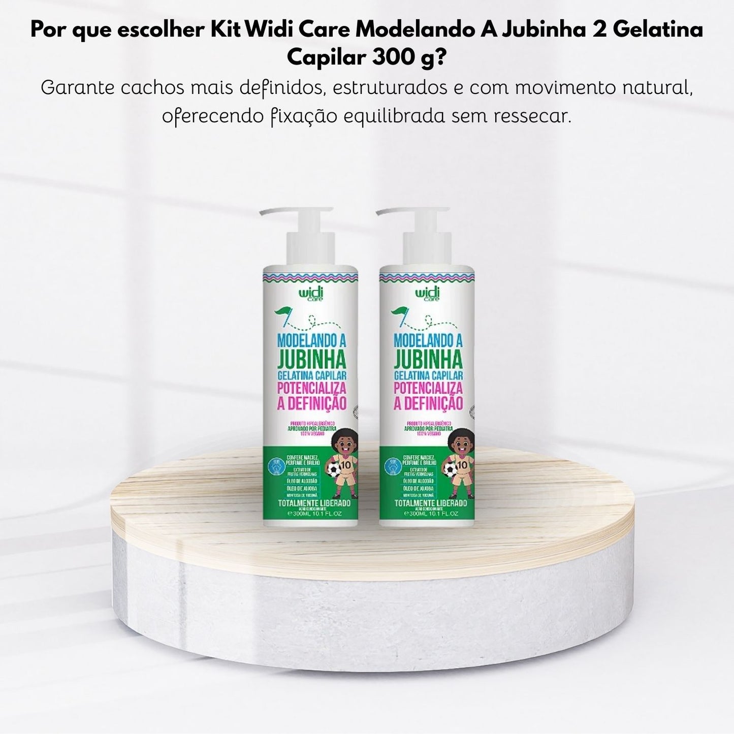 Kit Widi Care Modelando A Jubinha 2 Gelatina Capilar 300 g