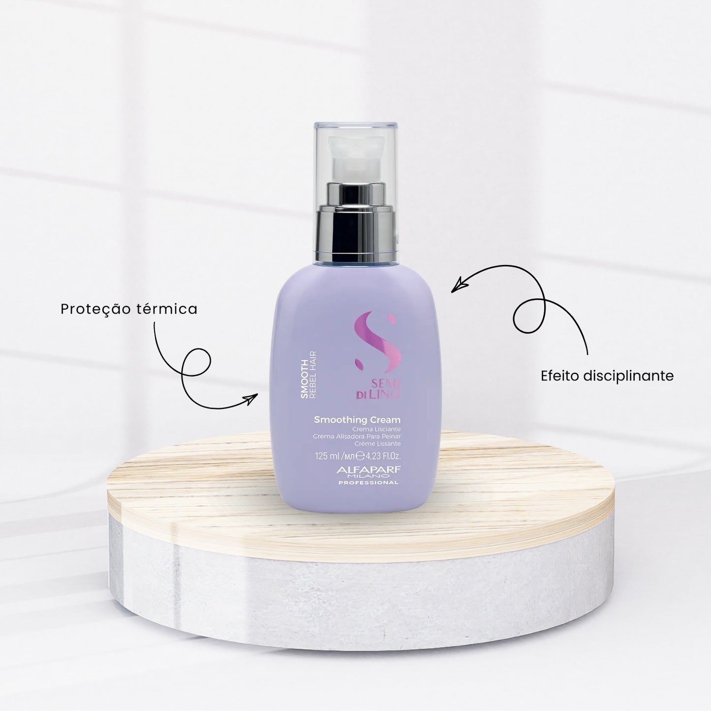 Kit Alfaparf Semi Di Lino Smoothing Rebel Hair Completo Pequeno