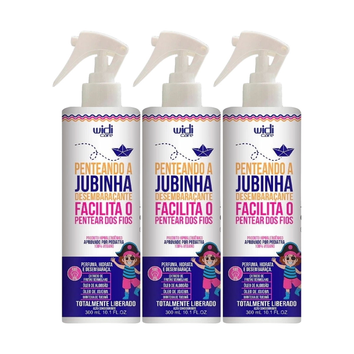 Kit Widi Care Penteando A Jubinha 3 Desembaraçante 300 ml