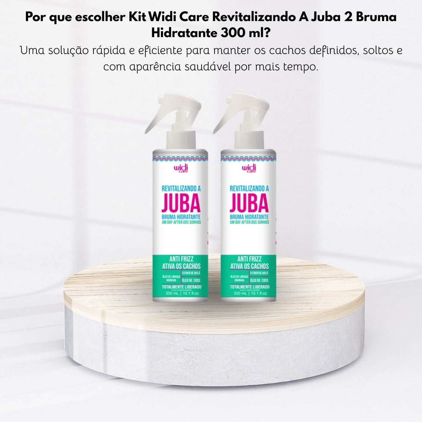 Kit Widi Care Revitalizando A Juba 2 Bruma Hidratante 300 ml