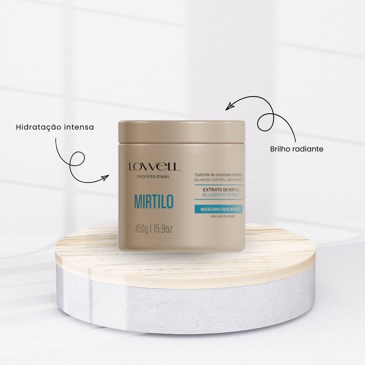 Máscara Lowell Mirtilo Equilibrante 450 g