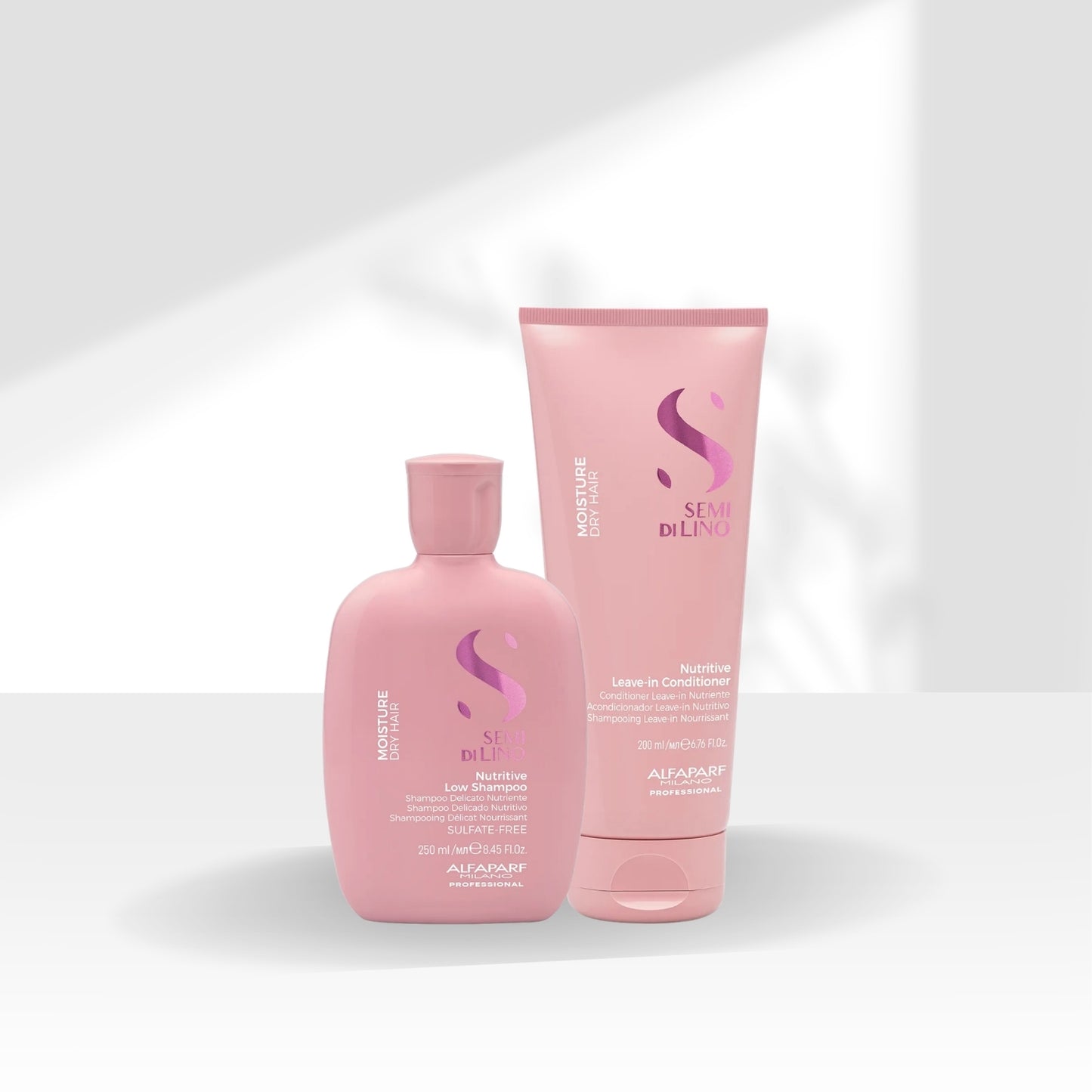 Kit Alfaparf Semi di Lino Moisture Nutritive Shampoo + Condicionador Pequeno