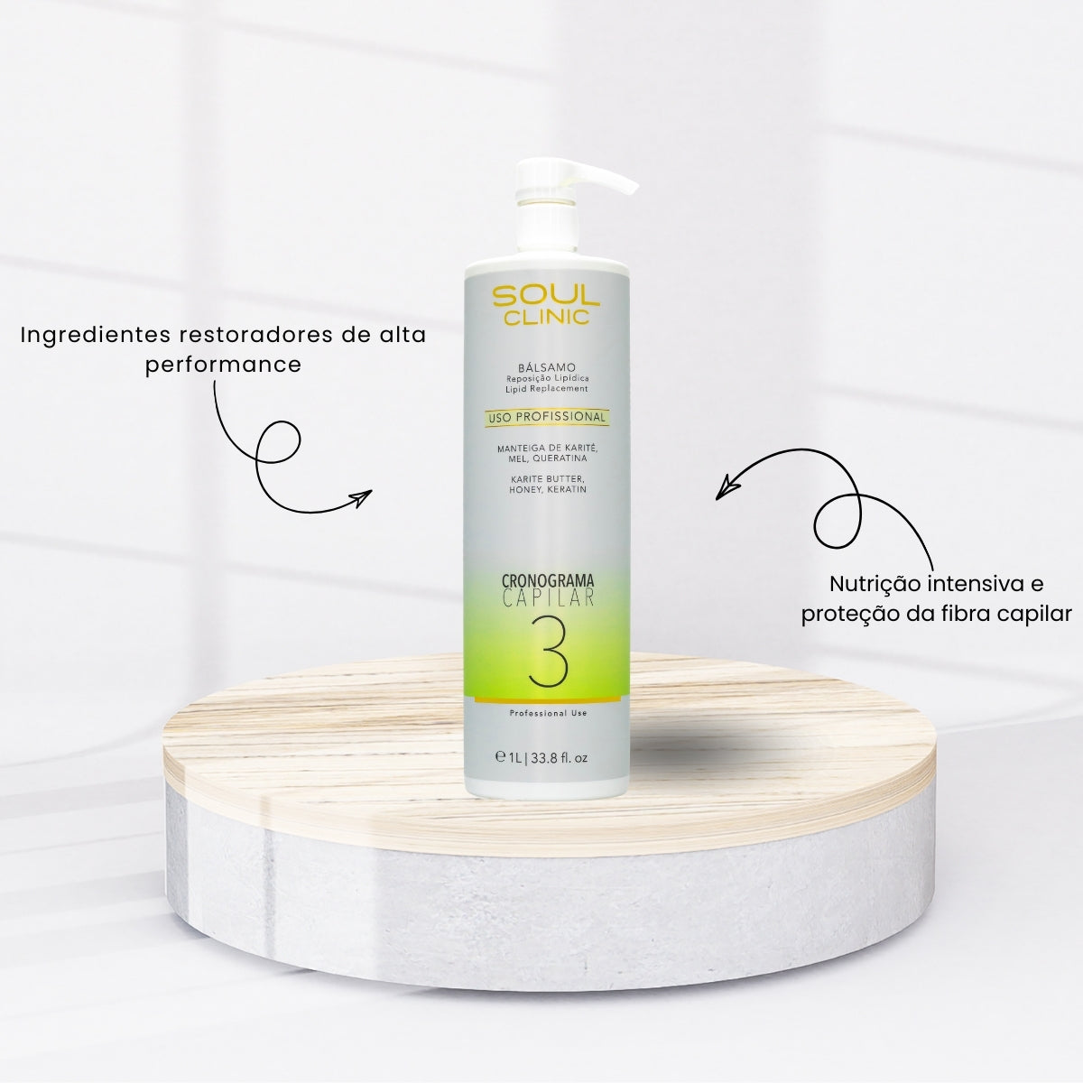 Cronograma Capilar Soul Clinic Bálsamo Uso 3 1 Litro