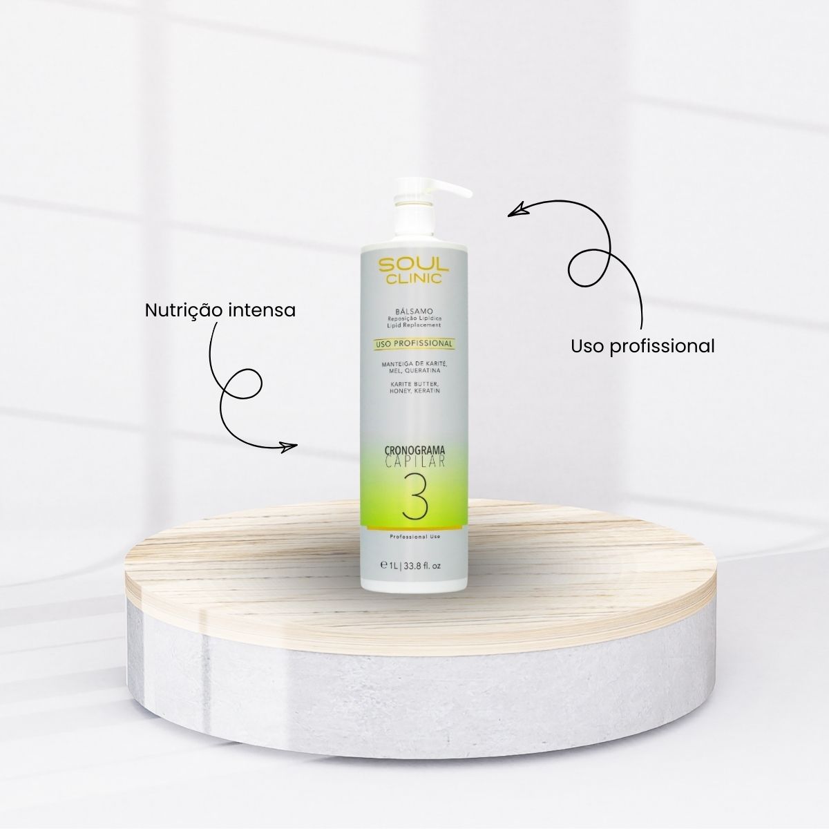 Cronograma Capilar Soul Clinic Bálsamo Uso 3 1 Litro