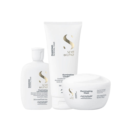 Kit Alfaparf Semi Di Lino Diamond Illuminating Trio Pequeno