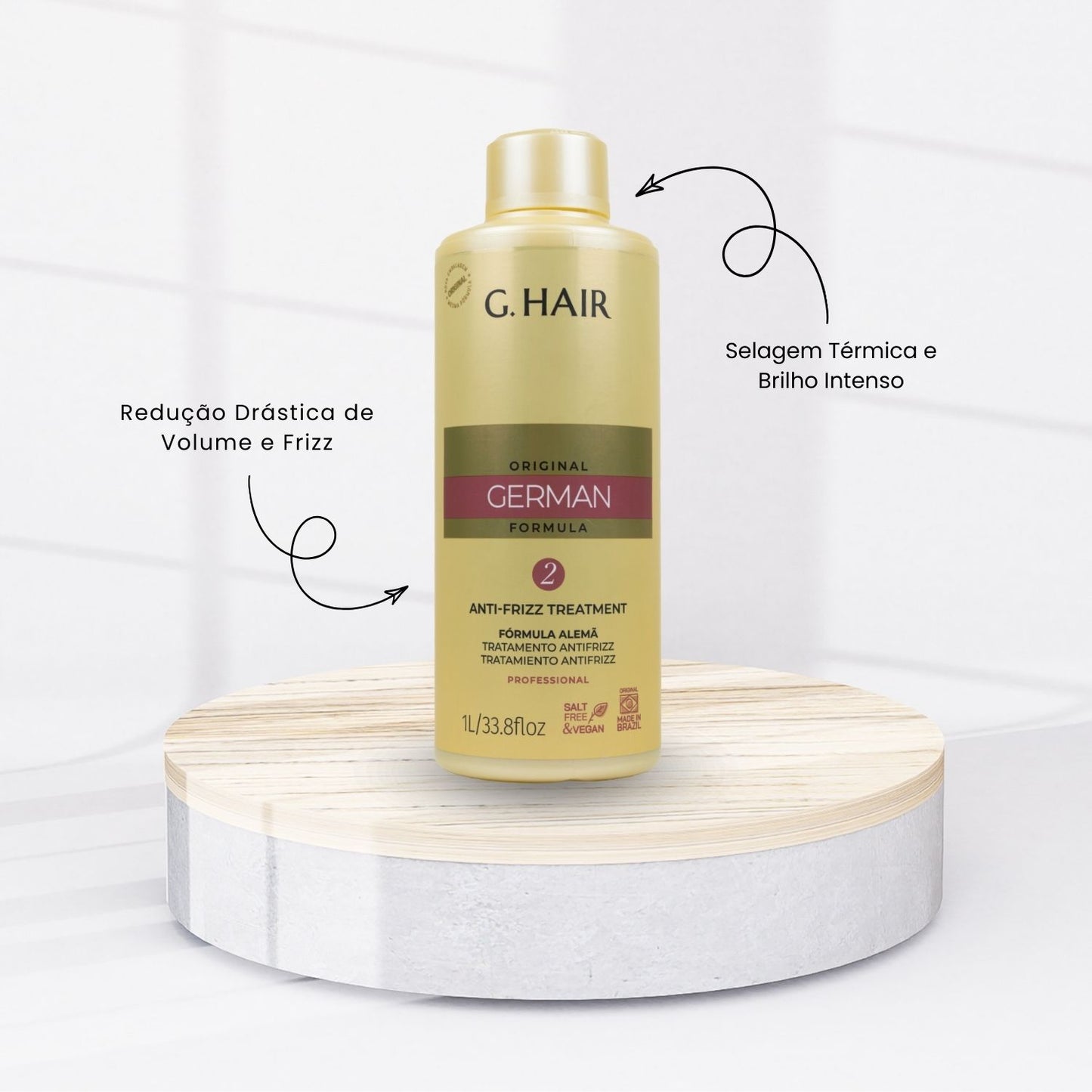 Progressiva G.Hair Original German Formula 2 Anti-Frizz 1 Litro