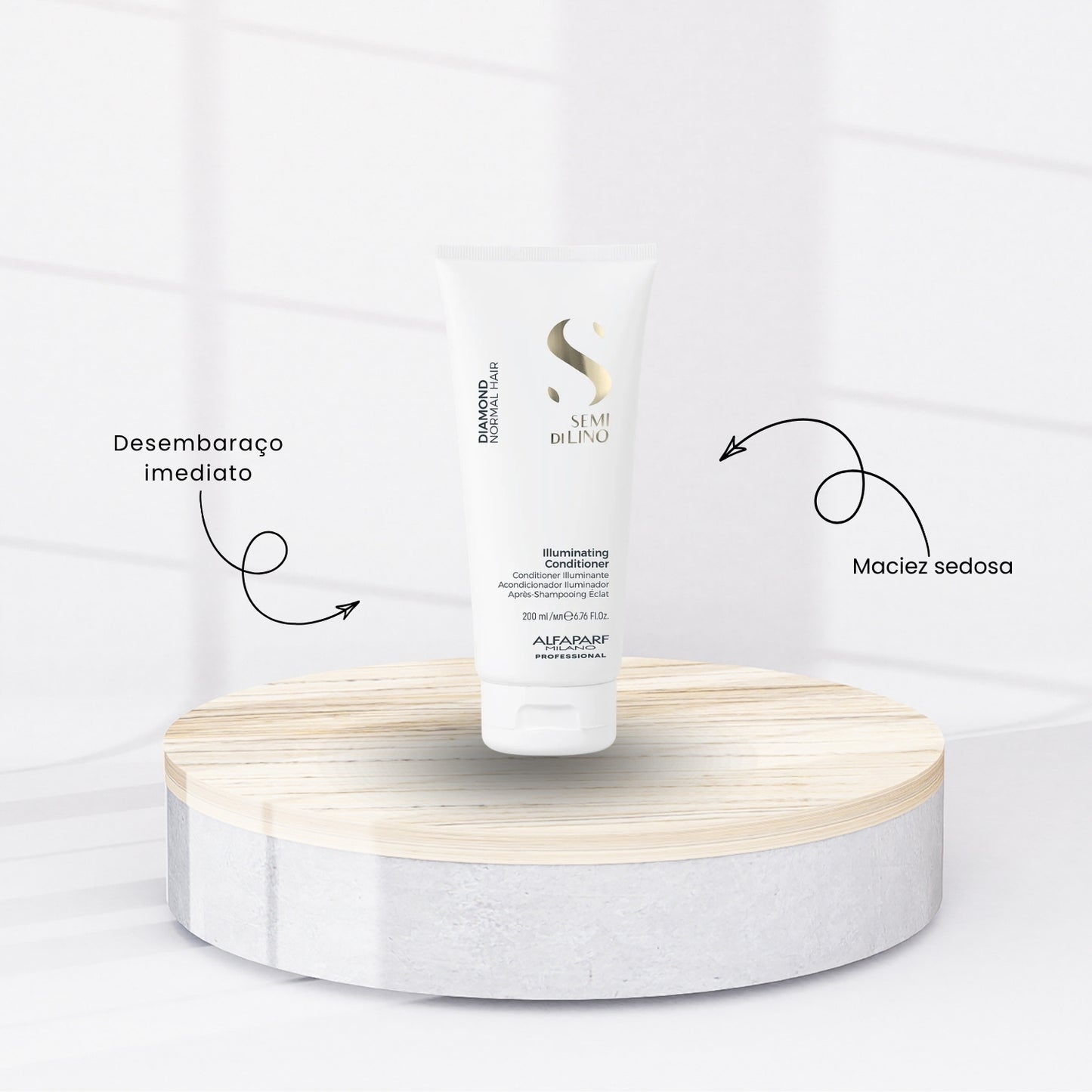 Kit Alfaparf Semi Di Lino Diamond Illuminating Trio Pequeno