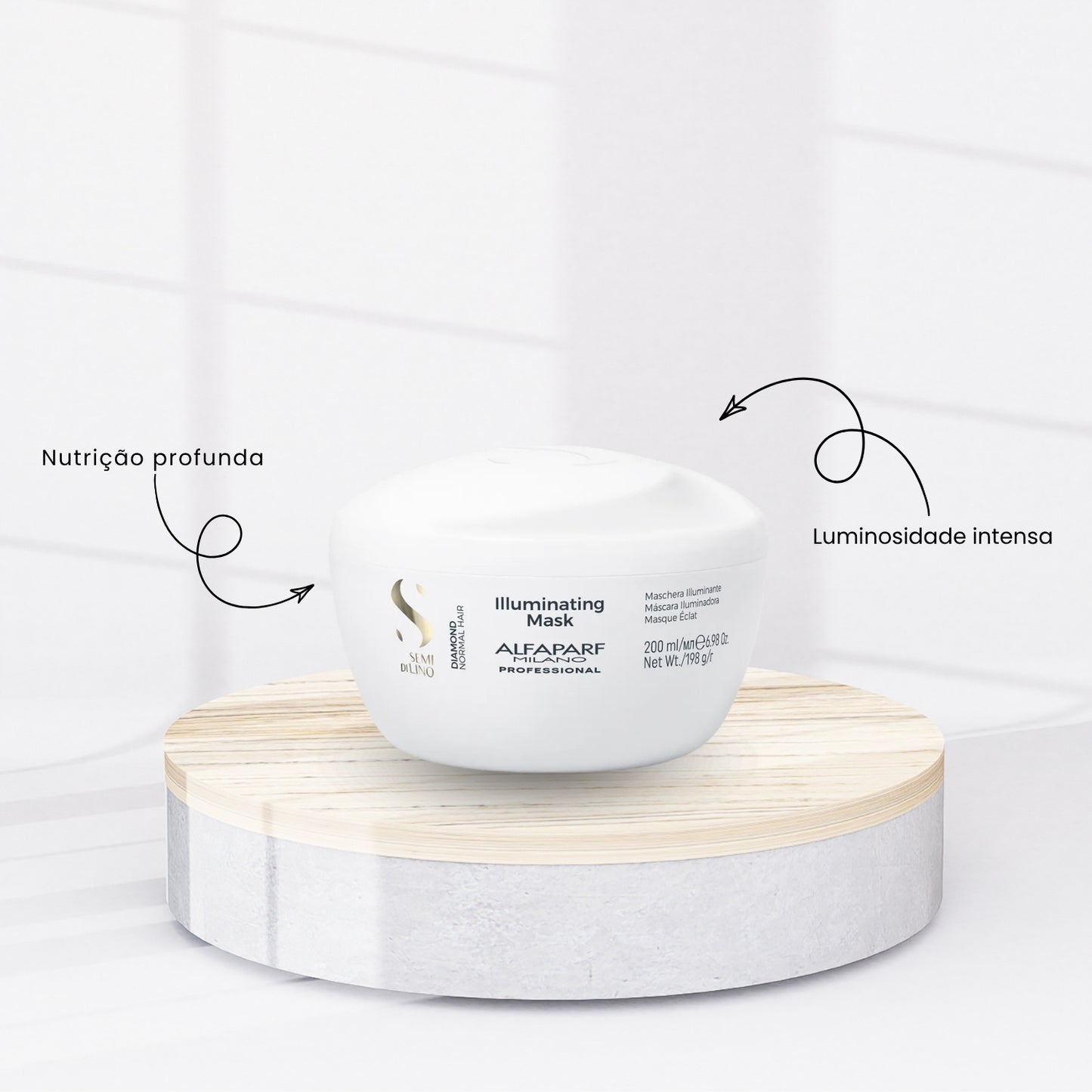 Kit Alfaparf Semi Di Lino Diamond Illuminating Trio Pequeno