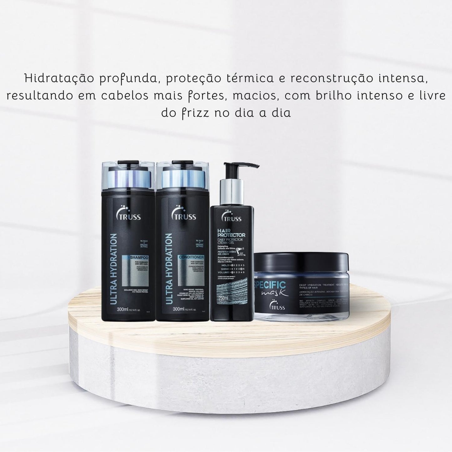 Kit Truss Ultra Hydration Specific Hair Protector 4 Produtos