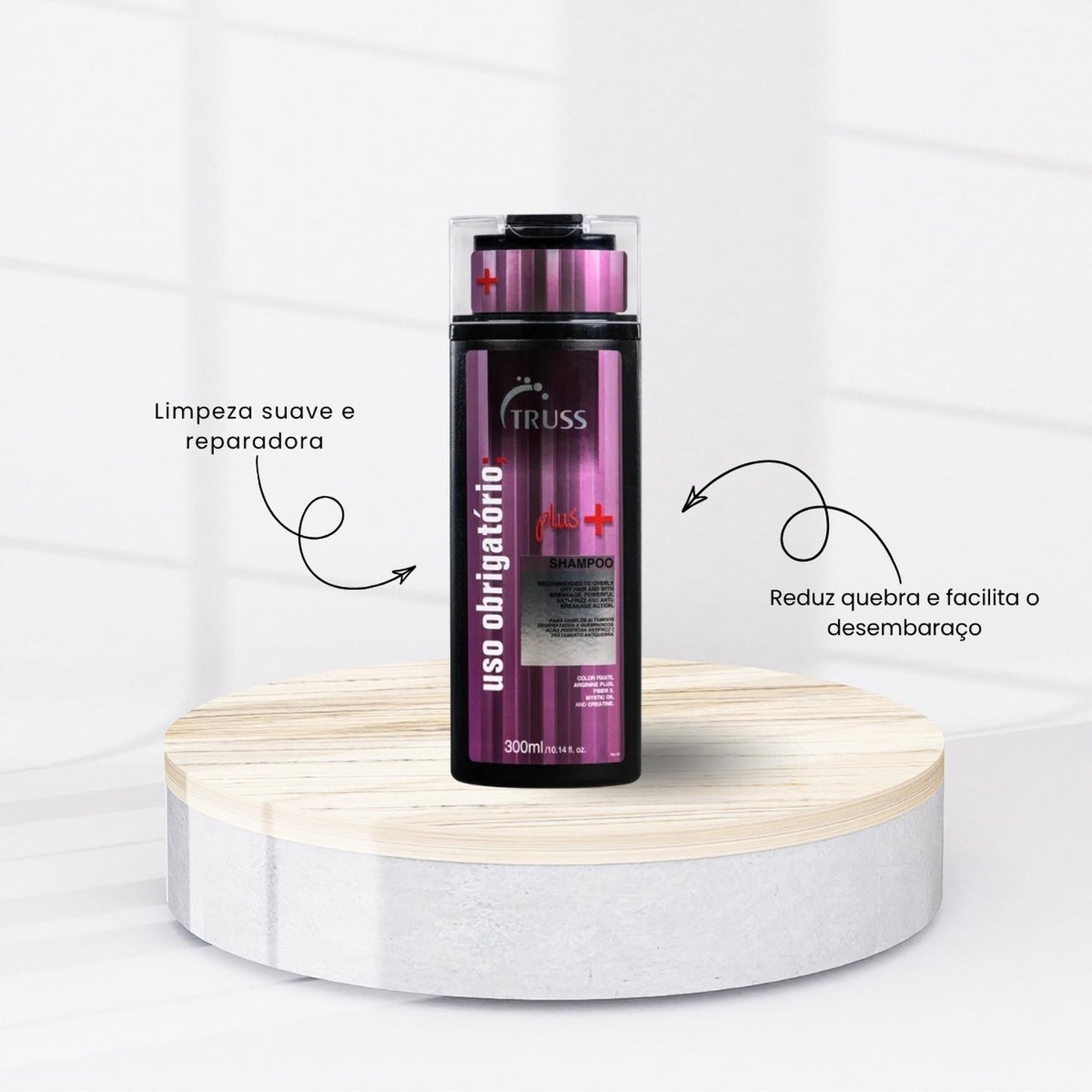 Kit Truss Uso Obrigatório 2 Shampoo Plus+ 300 ml