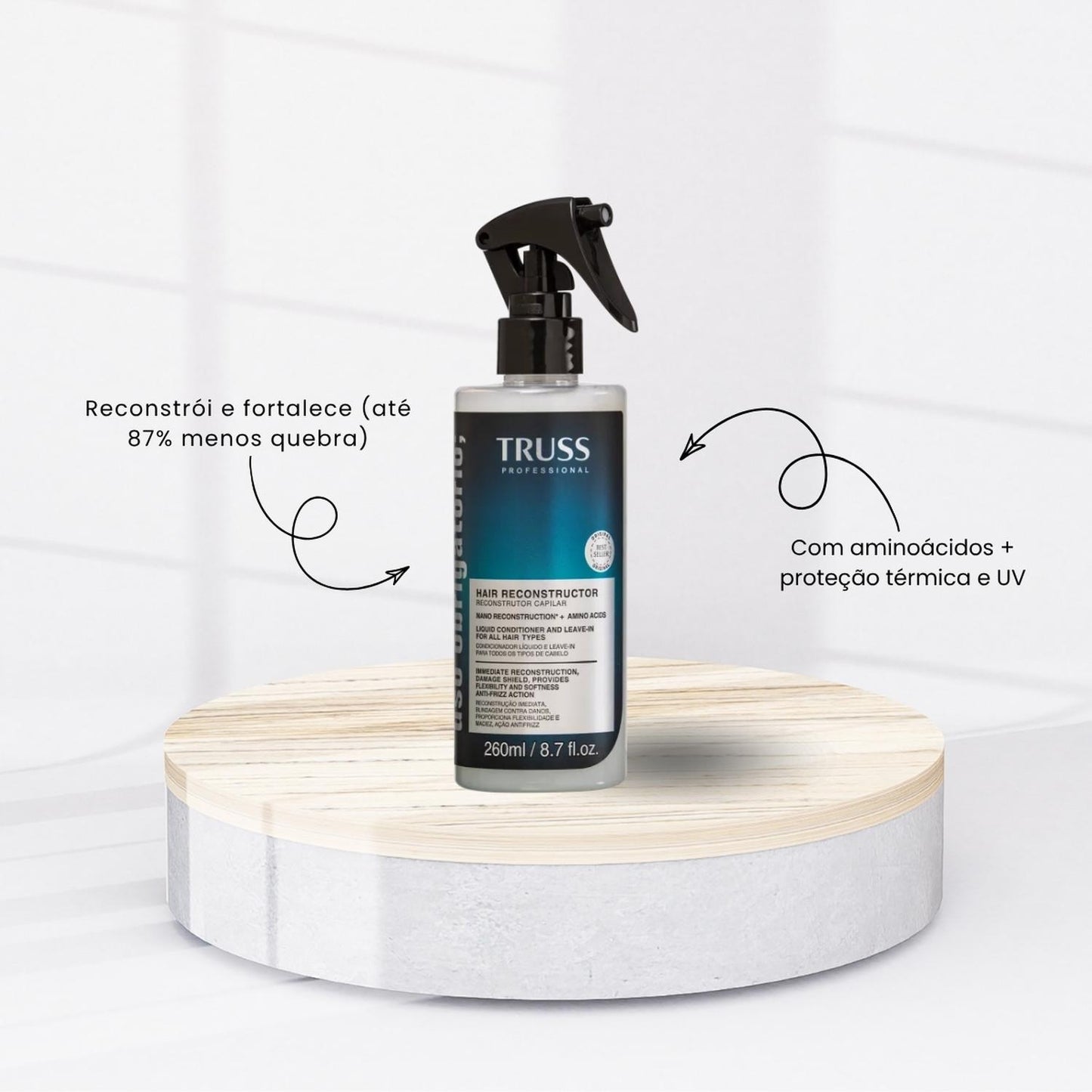 Kit Truss Ultra Hydration + Net + Uso Obrigatório 4 Produtos