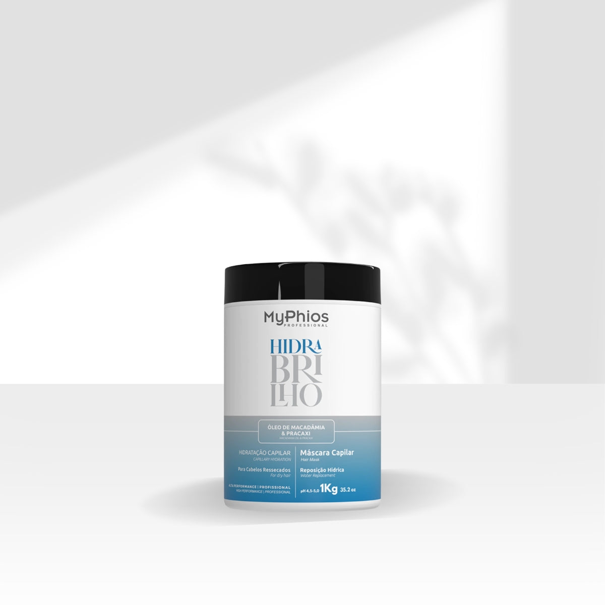 Máscara MyPhios Hidra Brilho Máscara de Hidratação Capilar 1 Litro