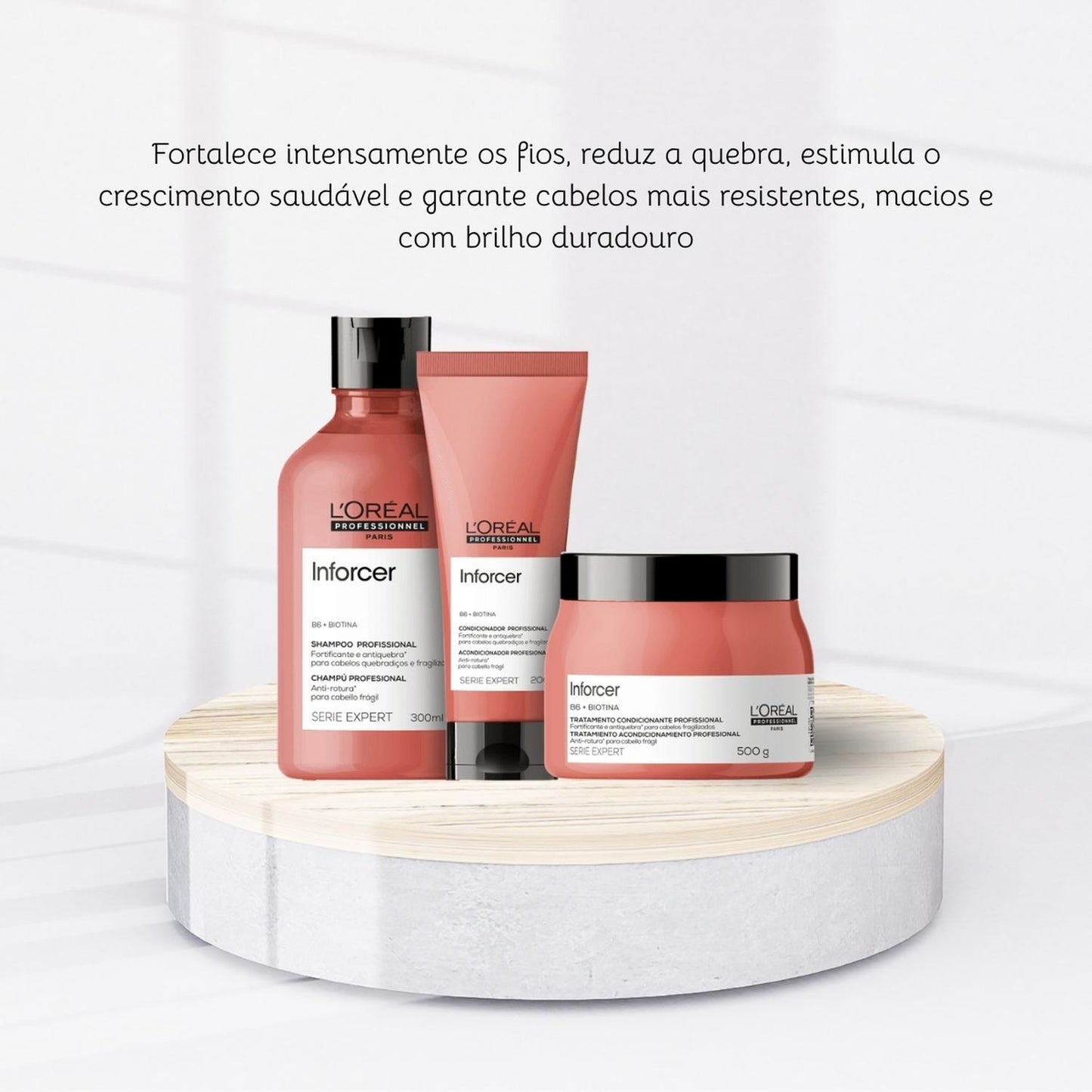 Kit Loreal Inforcer 3 Produtos