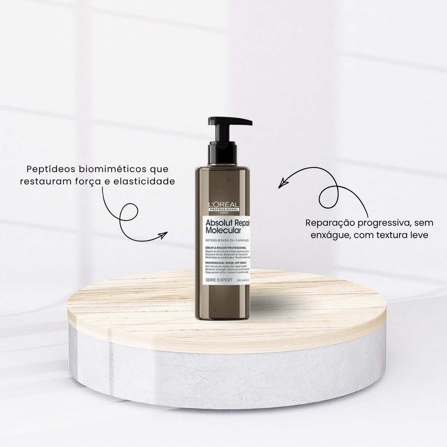 Kit Loreal Absolut Repair Molecular 3 Produtos