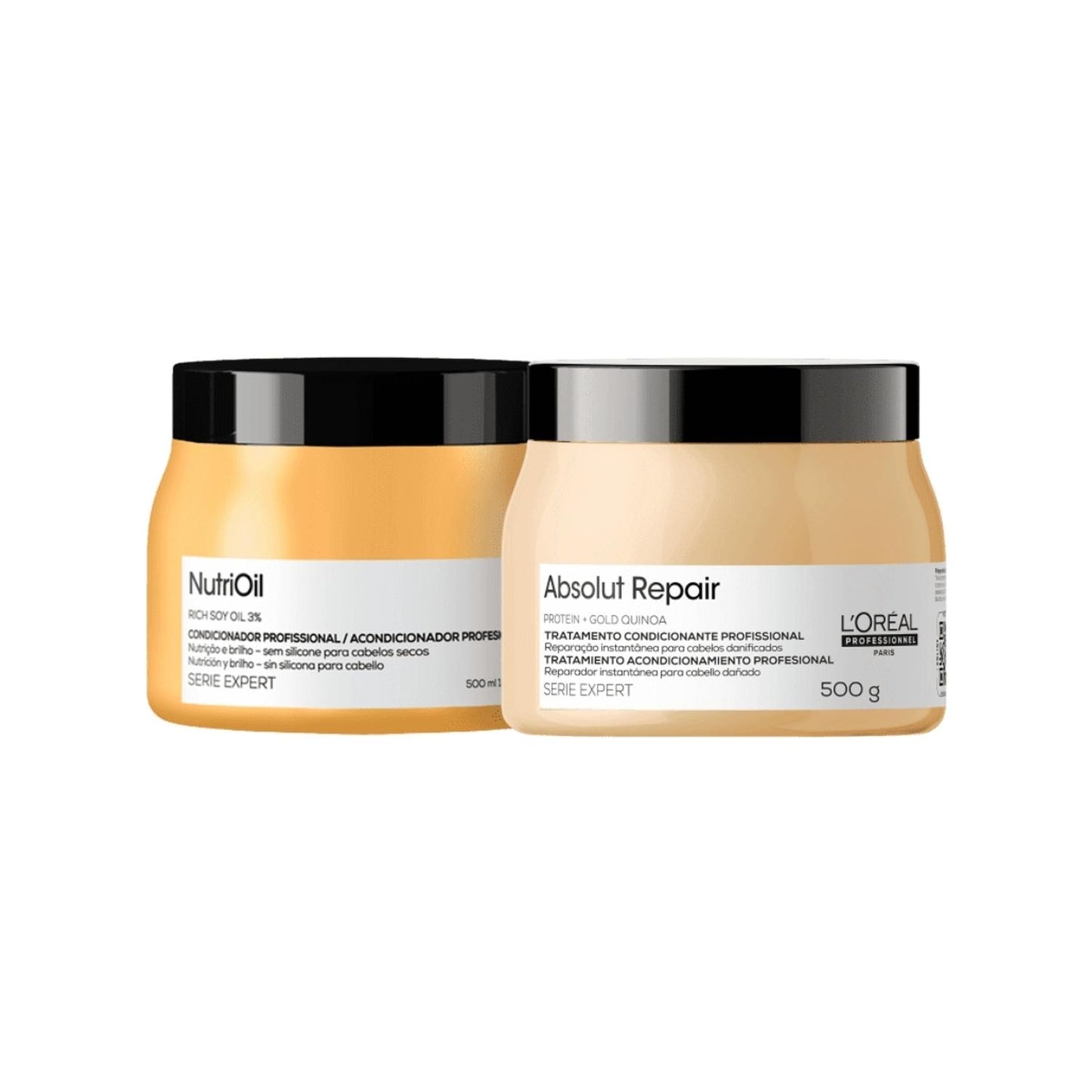 Kit Loreal Absolut Repair Gold NutriOil 2 Máscara 500 g