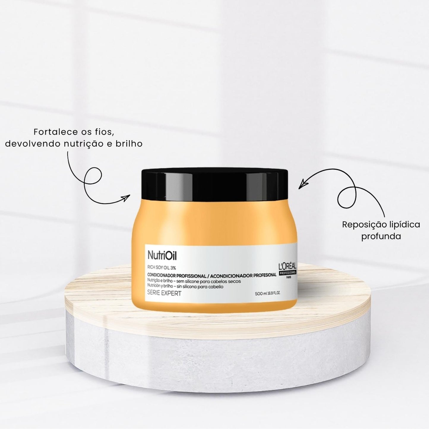 Kit Loreal Absolut Repair Gold NutriOil 2 Máscara 500 g