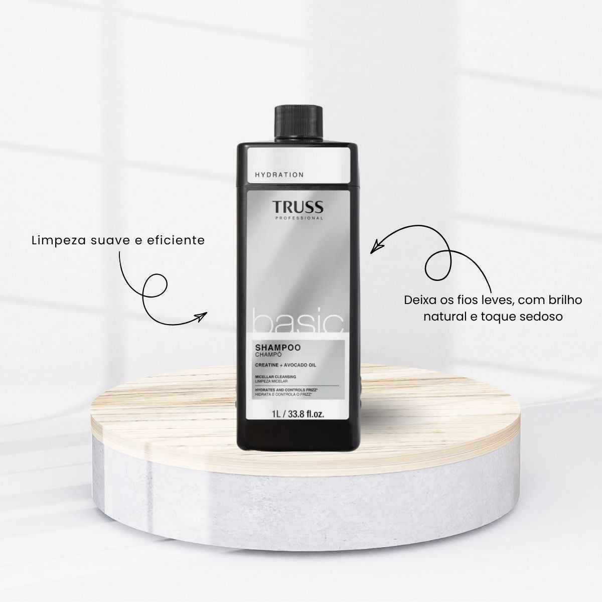 Shampoo Truss Hydration Basic Shampoo Hidratante 1 Litro