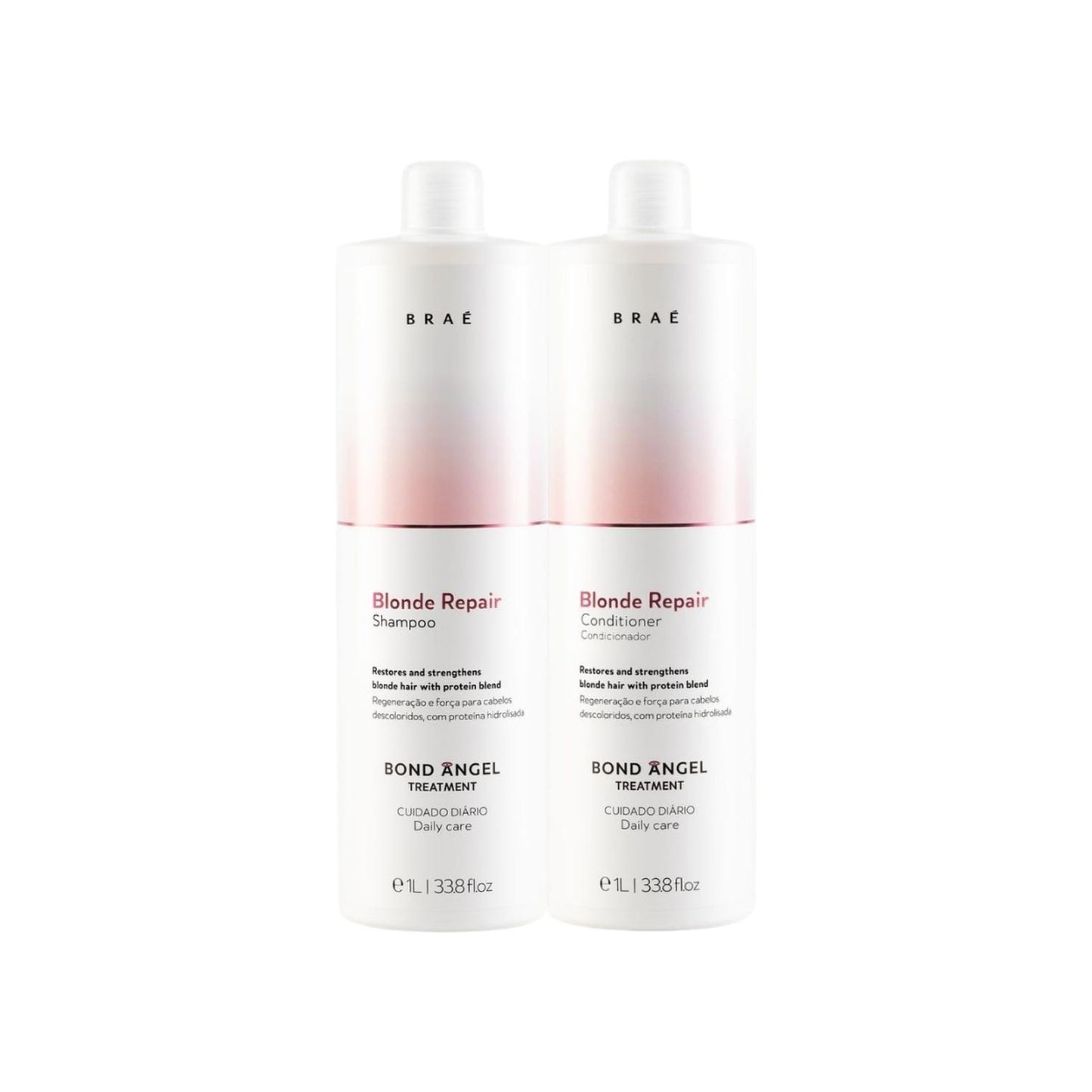 Kit Braé Blonde Repair Bond Angel Shampoo Condicionador 1 Litro