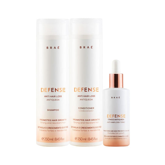 Kit Braé Defense Shampoo e Condicionador 250 ml + Tônico 60 ml
