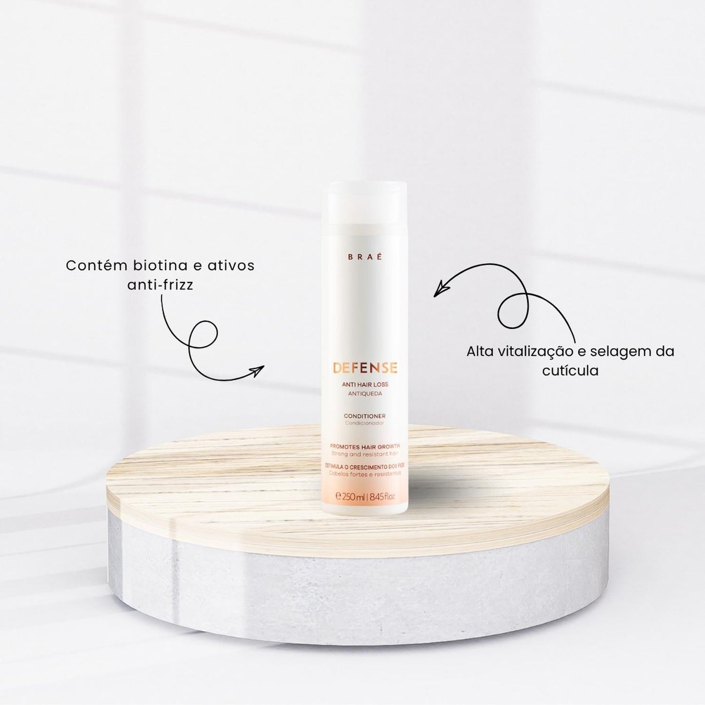 Kit Braé Defense Shampoo e Condicionador 250 ml + Tônico 60 ml