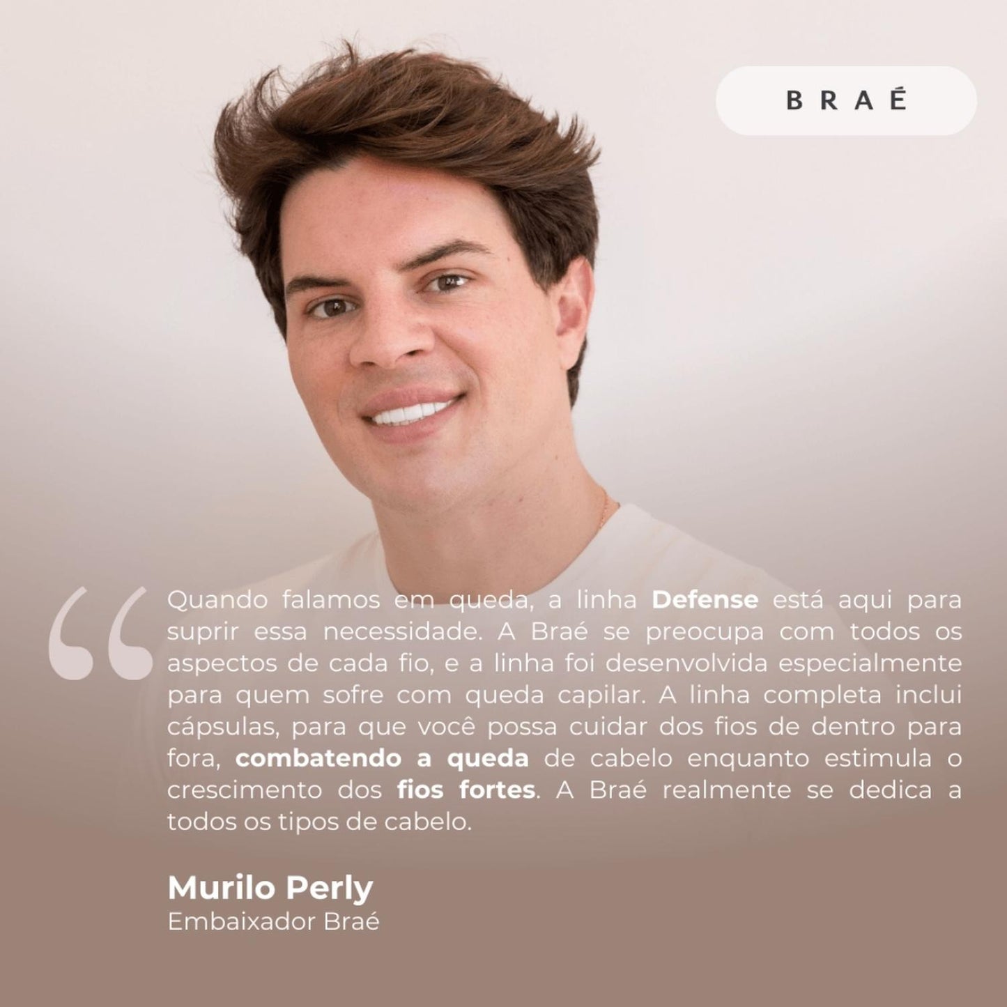 Kit Braé Defense Shampoo e Condicionador 250 ml + Tônico 60 ml