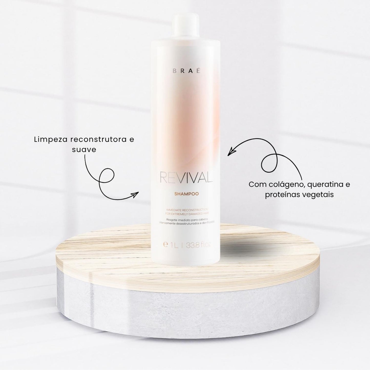 Kit Braé Revival Tratamento Capilar Home Care 5 Produtos